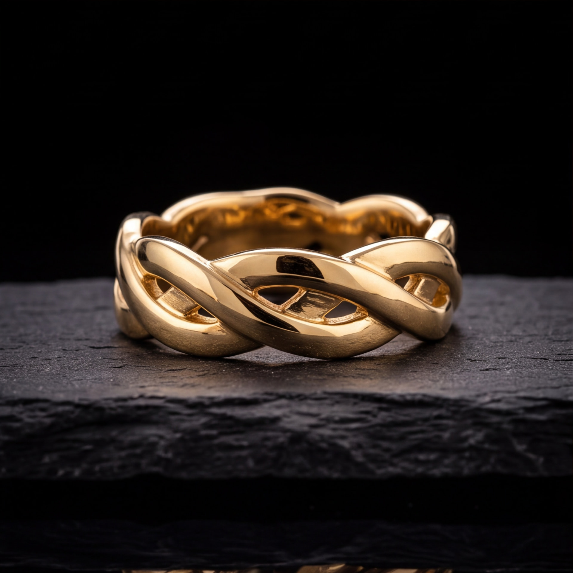 Dara Knot Band — 9ct Yellow Gold