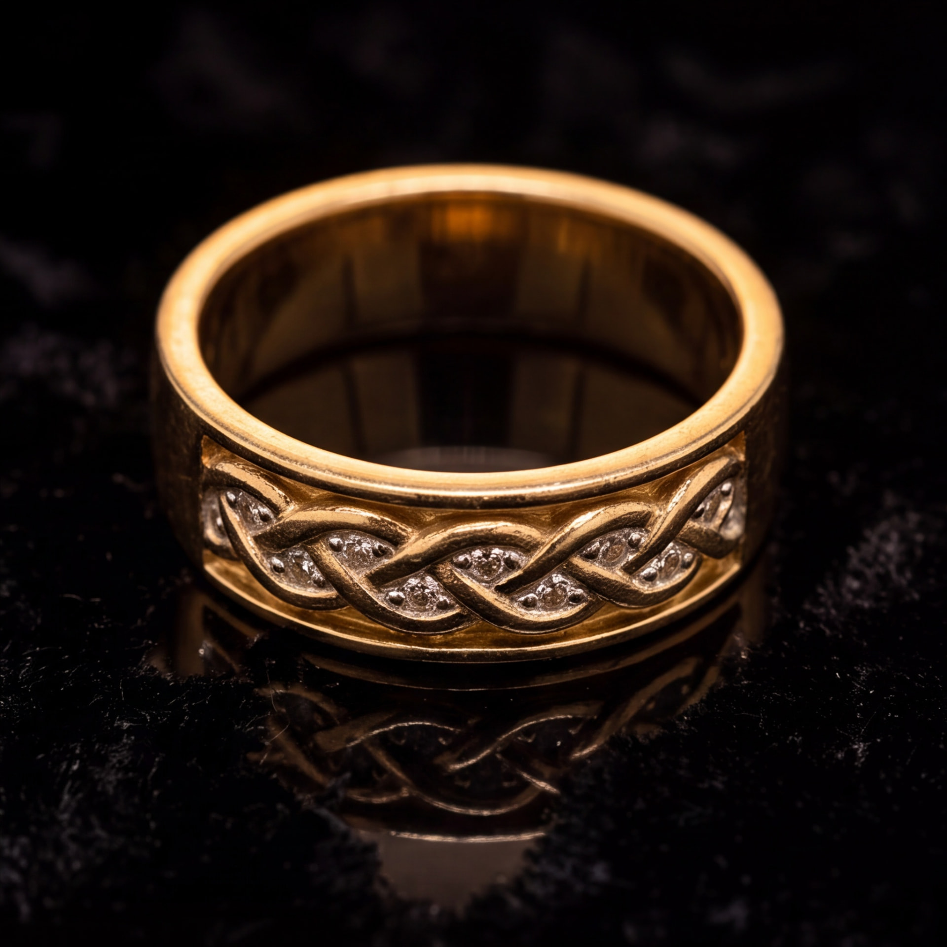 Weave Band — 9ct Yellow Gold